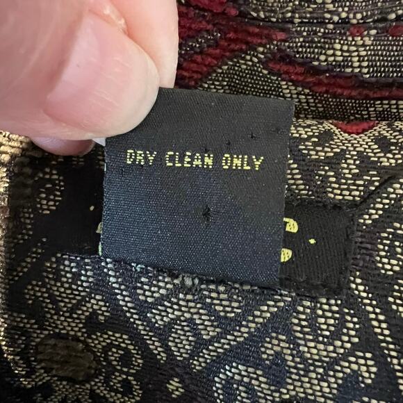 Vintage ELCC Tapestry Structured Lined Jacket Blazer Women’s Size Large Pockets - Picture 5 of 11